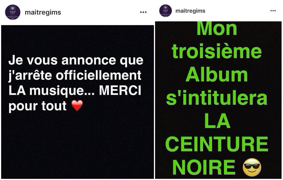 maitre gims ceinture noire rar
